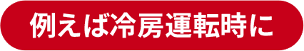 例えば冷房運転時に